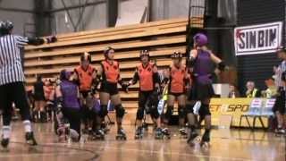 preview picture of video 'Convict City Rollers vs Murder City Roller Girls'