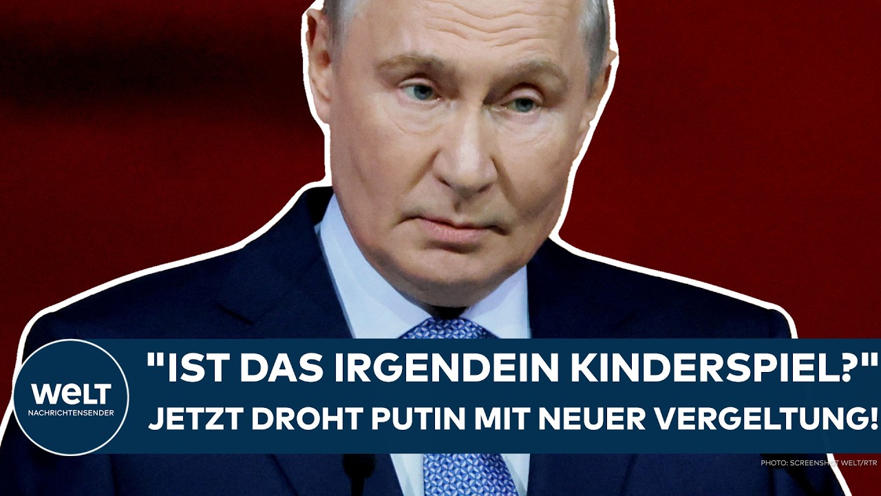 UKRAINE-KRIEG: "Ist das irgendein Kinderspiel?" Jetzt droht Wladimir Putin mit neuer Vergeltung!