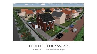 preview picture of video '9 vrijstaande woningen - Kotmanpark Enschede - Straatbeeld'