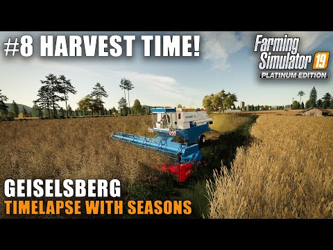 Geiselsberg Timelapse #8 First Harvest, Farming simulator 19 Seasons Video