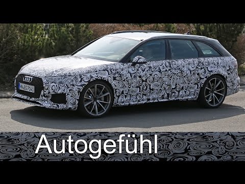 2018 Audi RS4 Avant spy shots camo car Erlkönig all-new neu