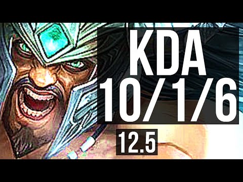 TRYNDAMERE vs JAX (TOP) | 10/1/6, 700+ games, Godlike | EUW Master | 12.5