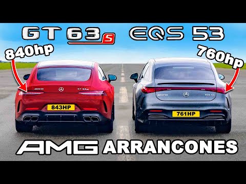 AMG GT S E-Performance vs AMG EQS 53: ARRANCONES
