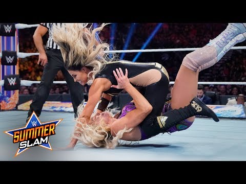 Charlotte Flair Defeats Trish Stratus At WWE SummerSlam; Trish Salutes Crowd After The Match