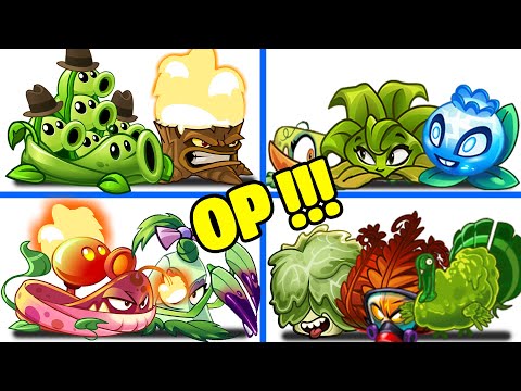 PvZ 2 4 Super Team Plants Vs Team Zombies Part 8 - Team So OP !!!