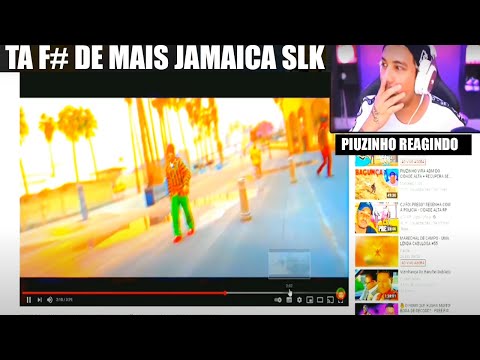 PIUZINHO REAGINDO A NOVA MÚSICA DO JAMAICA😱👽