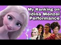 My Ranking on Idina Menzel Performance