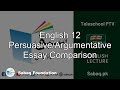 English Class 12 Persuasive/Argumentative Essay Comparison,Teleschool | Sabaq.pk |