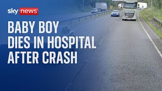 BREAKING: Baby dies in hospital after a crash on the A1 near Grantham