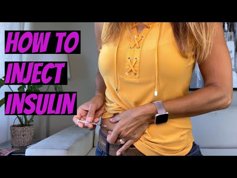 How to Inject INSULIN