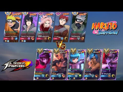 5v5 NARUTO VS KING OF FIGHTER SQUAD!! THE BATTLE OF THE BEST COLLAB ANIME!🔥-MLBB