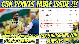 CSK Points Table Issue IPL 2023 🤯 No Playoffs 😭 Thala Dhoni about Retirement !