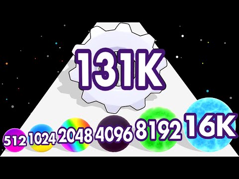 BOUNCE MERGE 2048 - New Update! Relaxing ASMR Gameplay