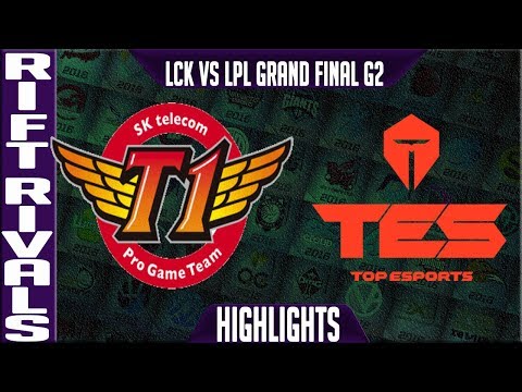 SKT vs TES Highlights Game 2 | Rift Rivals 2019 Final Bo5 LCK vs LPL | SK Telecom T1 vs Top Esports