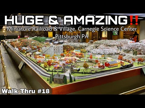 HUGE & AMAZING Model Train Layout! - Carnegie Science Center, Pittsburgh PA