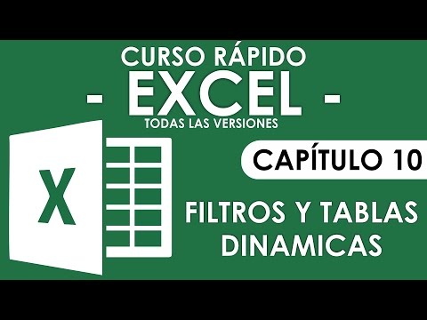 Curso Excel - Capitulo 10, Filtros y Tablas dinámicas (Audio Mejorado)