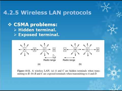 4.2 Multiple Access Protocols (4.2.5 Wireless LAN Protocols)