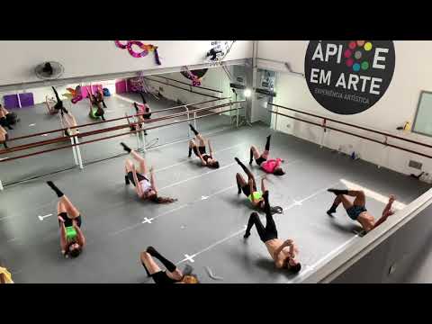 Aulas de dança / Jazz dance Intermediário/ exercícios de chão direita e esquerda
