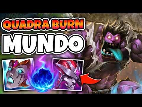 DR. MUNDO WITH 4 BURNS WILL DRAIN YOUR HEALTH IN SECONDS - League of Legends