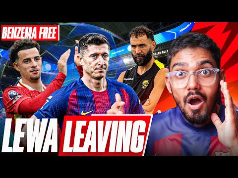 LEWANDOWSKI Leaving BARCA ! BENZEMA 0 RS Salary | Curtis Jones Leaving Liverpool !