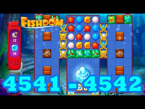 Fishdom Level 4441 - 4542 HD Walkthrough | 3 - match puzzle | gameplay | android | GameGo Game | IOS
