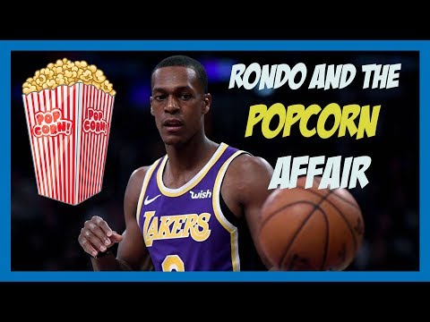 NBA Weird Moments: Rajon Rondo eats popcorn during a game.