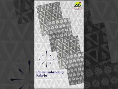 Job Work Plain Schiffli Embrodiery Fabric