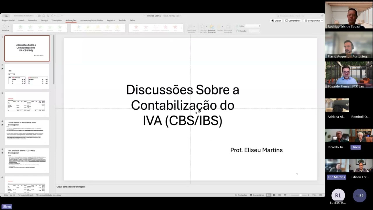 GEDEC: Contabilização de CBS-IBS