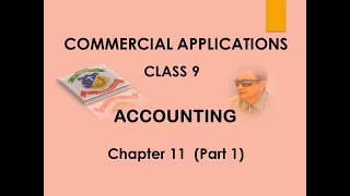 CLASS 9 / COMMERCIAL APPLICATIONS / MEANING OF ACCOUNTING