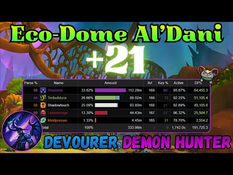 Eco-Dome Al'dani +21 | Annihilator Devourer DH | Midnight Pre-Patch Pugging