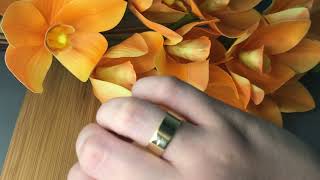 Vídeo de Aliança Reta Ouro 18k 7mm