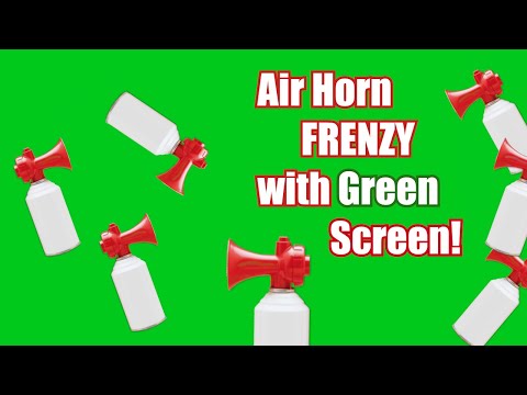 Air Horns with Green Screen | DJ Air Horn Sound Effect