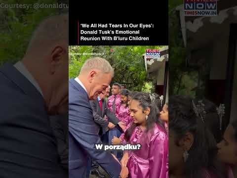 Polish PM Donald Tusk Reunites With Bengaluru Children Who Sang Poland’s Anthem 16 Years Ago #shorts