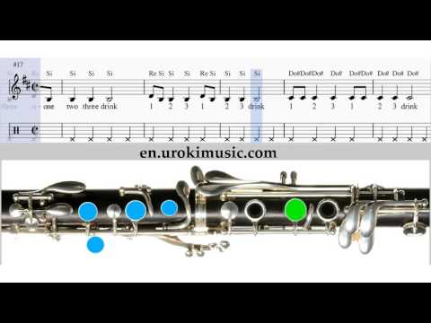How to Play Clarinet Sia chandelier Melody School Learn Class Course Tutorial Sheet Music Tabs