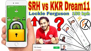 SRH vs KKR | sunrisers hyderabad vs kolkata knight riders ipl | srh vs kkr dream11 team prediction