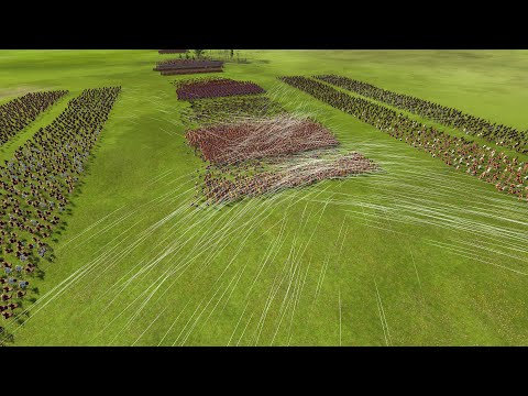 ROMAN UNITS vs SLINGERS RAIN - Total War ROME 2