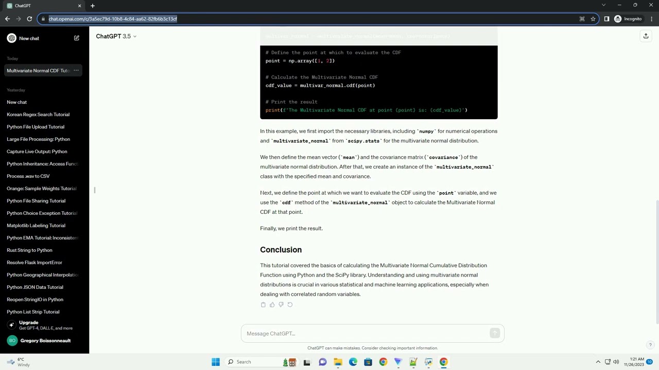 Multivariate Normal CDF in Python using scipy