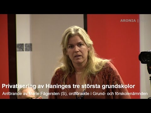 2016-11-22 - Stoppa vinstjakten - Privatisering av Haninges tre största grundskolor