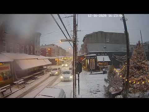 Time Lapse of Snow Storm over at the Italian Market (Philadelphia, PA) on 12/16/2020