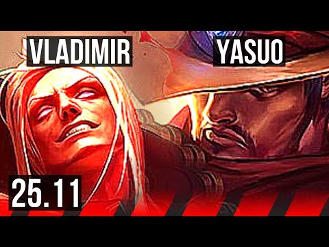VLADIMIR vs YASUO (TOP) | EUW Grandmaster | 25.11