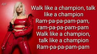 Bebe Rexha - Like A Champion [Lyrics Video] (Demo for Selena Gomez)