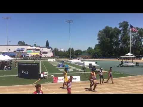USATF Junior Olympics 13-14 Boys 4x400 Final 2019 NTX Jackrabbits TT