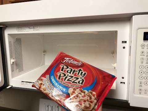 Microwaving a Totino's Pizza