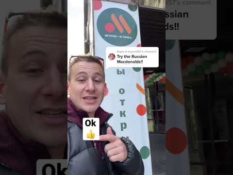 McDonald's russo após sanções - teste de sabor