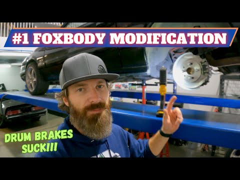 This Should Be Your FIRST Mod! - Foxbody Mustang Rear Disc Brake Conversion // DIY - How To