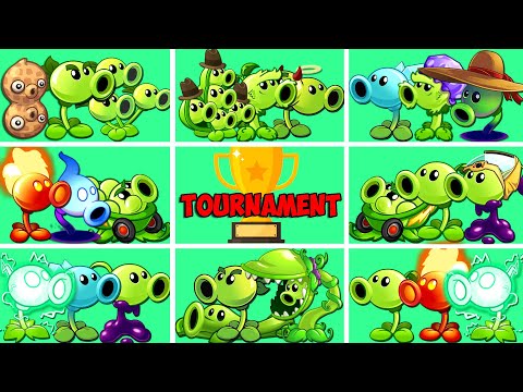 PvZ 2 Tournament Random Team PEASHOOTER - Who 's Best PEA Team?