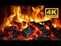 🔥 Cozy Fireplace Ambience 4K with Crackling Fire Sounds 🔥 Fireplace Burning. Fireplace Ambience