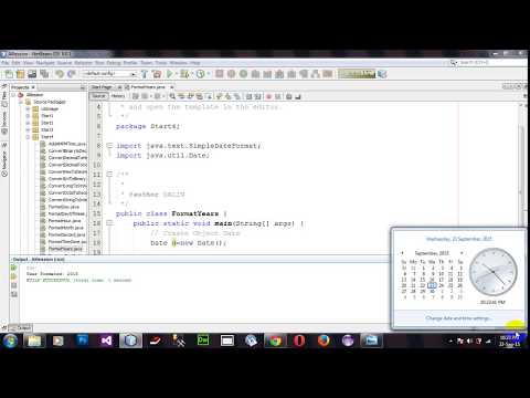 Formatting Year Using Simpledateformat In Java Netbeans