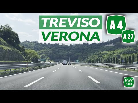 TREVISO - VERONA | Percorso Multi Autostradale | A27 d'Alemagna - A4 Serenissima