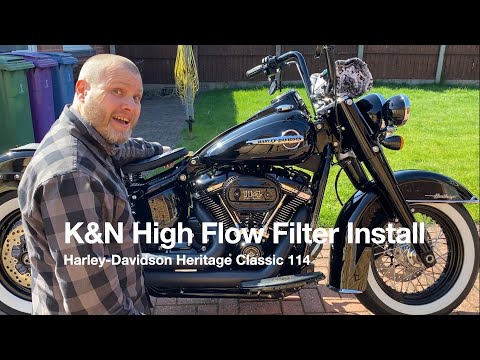 K&N High Flow Filter Install on Harley-Davidson Heritage Classic 114